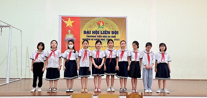 Sáng ngày 8/10/2022 Trường TH Cự Khê tổ chức đại hội liên đội